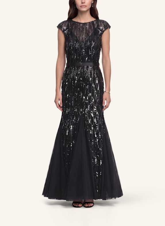 APART Paillettenkleid SCHWARZ