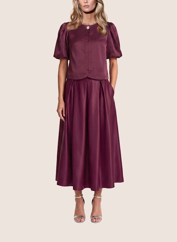 APART Satin Bluse ROT