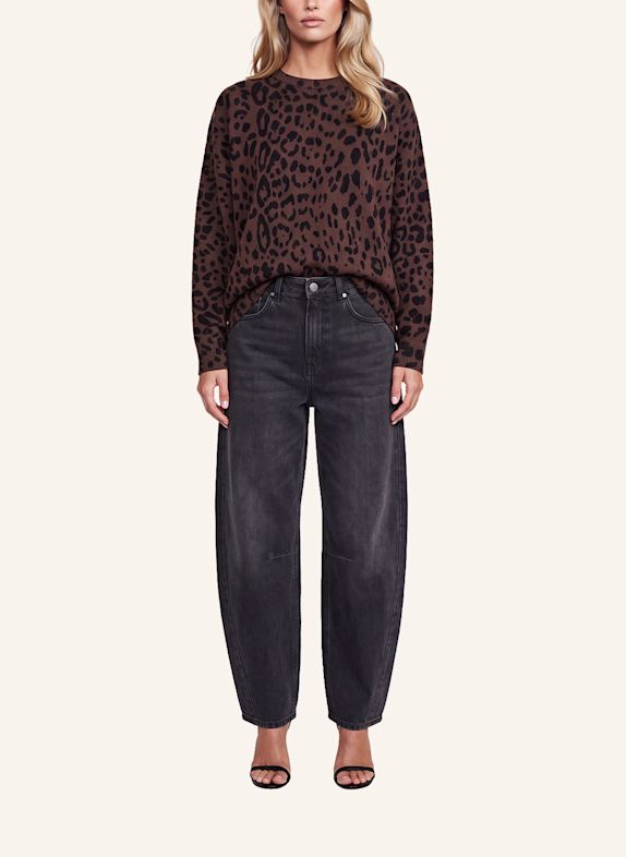 APART Oversized Pullover BRAUN / SCHWARZ