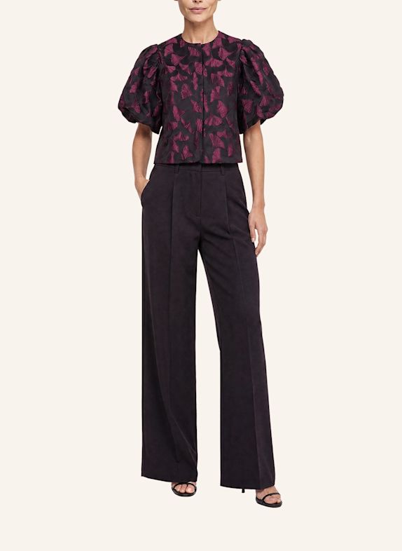 APART Jacquard Blazer SCHWARZ / ROT