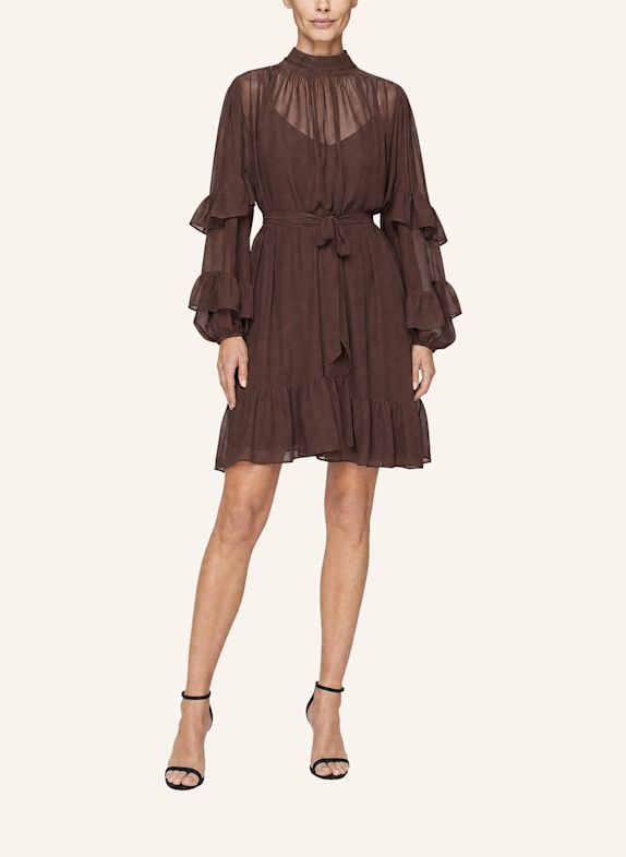 APART Chiffonkleid BRAUN