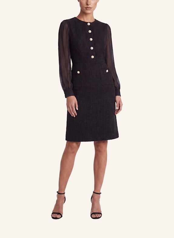APART Bouclékleid SCHWARZ