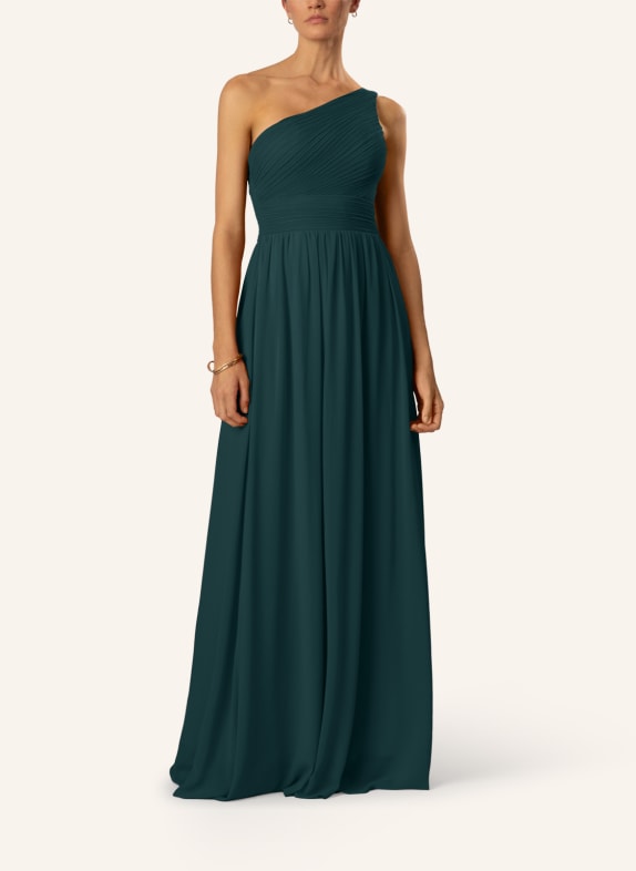 APART One-Shoulder Abendkleid DUNKELGRÜN