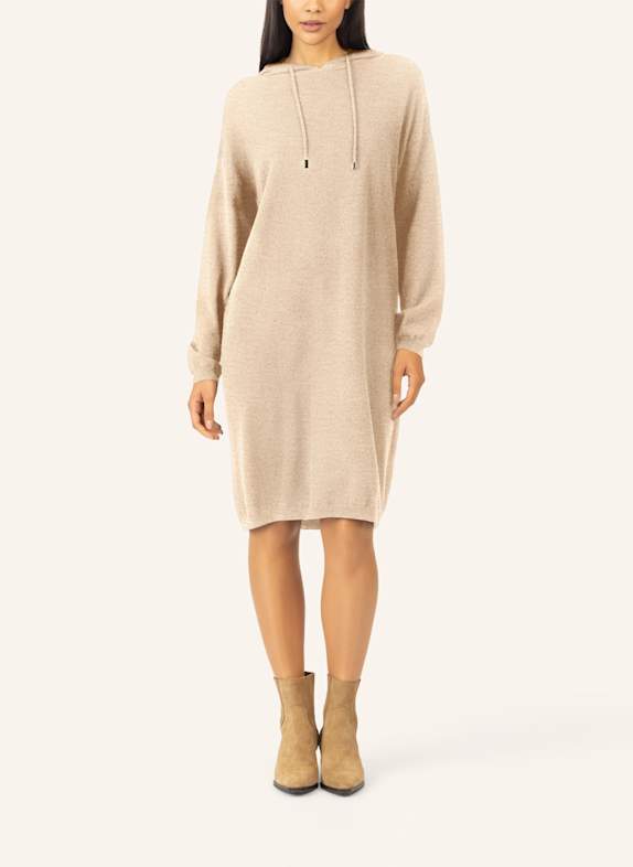 RAINBOW CASHMERE Strickkleid TAUPE