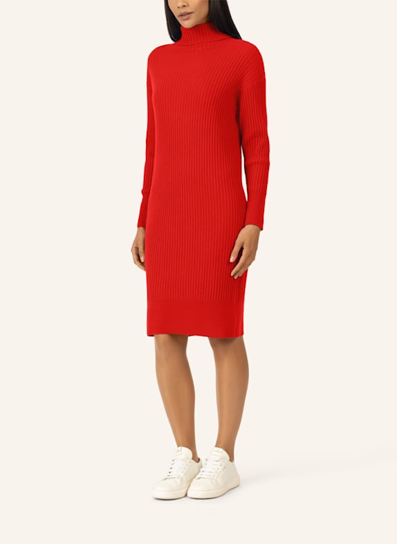 RAINBOW CASHMERE Strickkleid ROT