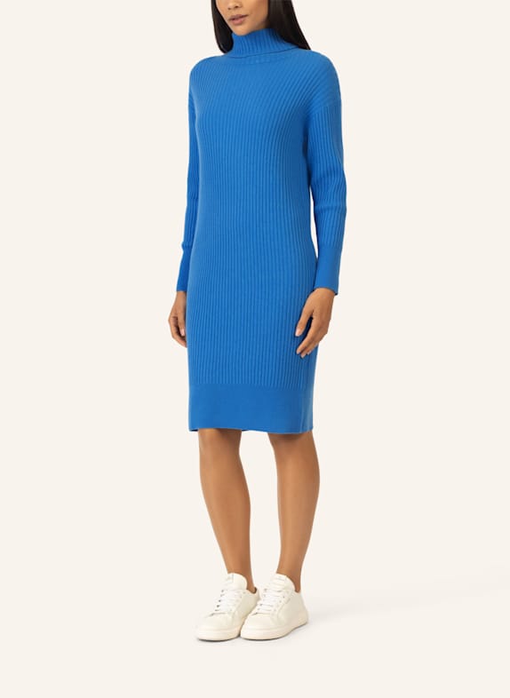 RAINBOW CASHMERE Strickkleid BLAU