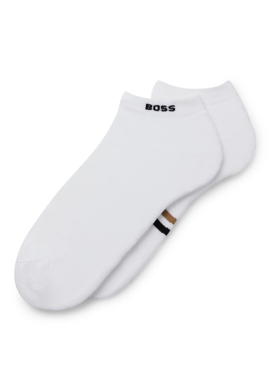 BOSS Casual Socken 2P AS PLUSH ICONIC CC WEISS