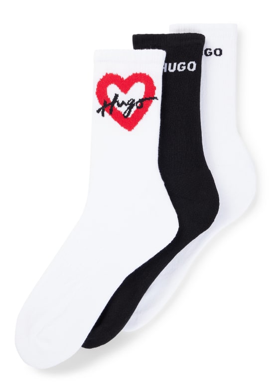 HUGO Socke 3P QS LOVER CC W WEISS
