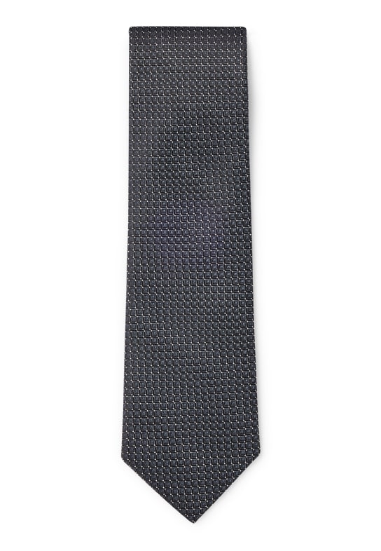 BOSS Krawatte H-TIE 7,5 CM-222 GRAU