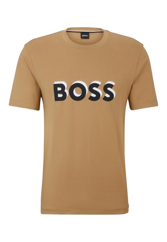 BOSS T-Shirt TIBURT 427 Regular Fit BEIGE