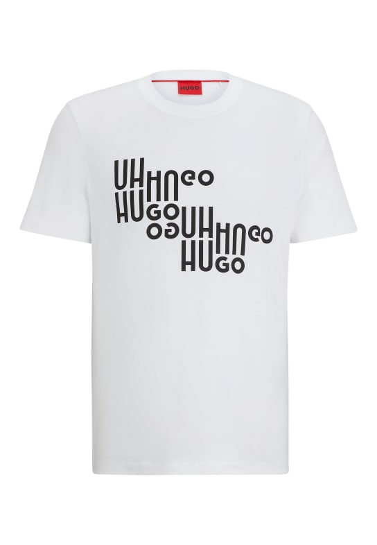 HUGO T-Shirt DAVALON Regular Fit WEISS