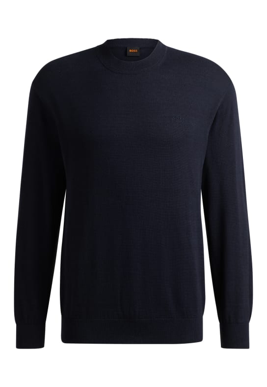 BOSS Pullover KARUCCIO Relaxed Fit DUNKELBLAU