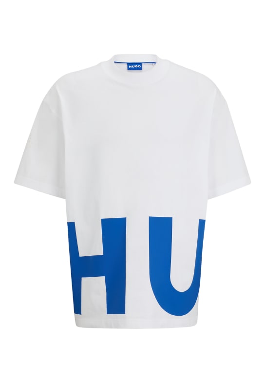 HUGO T-Shirt NANNAVARO Oversize Fit WEISS
