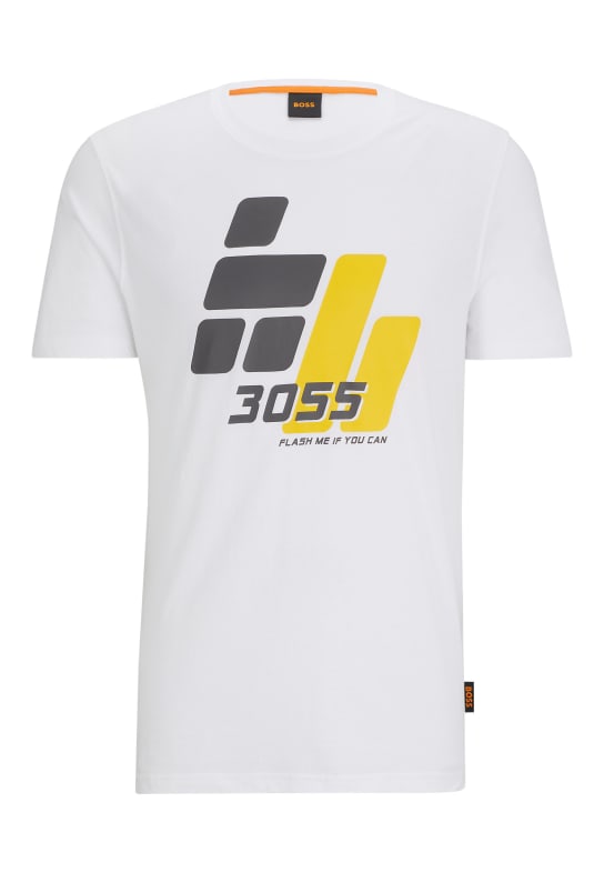 BOSS T-Shirt TEE3055 Regular Fit WEISS