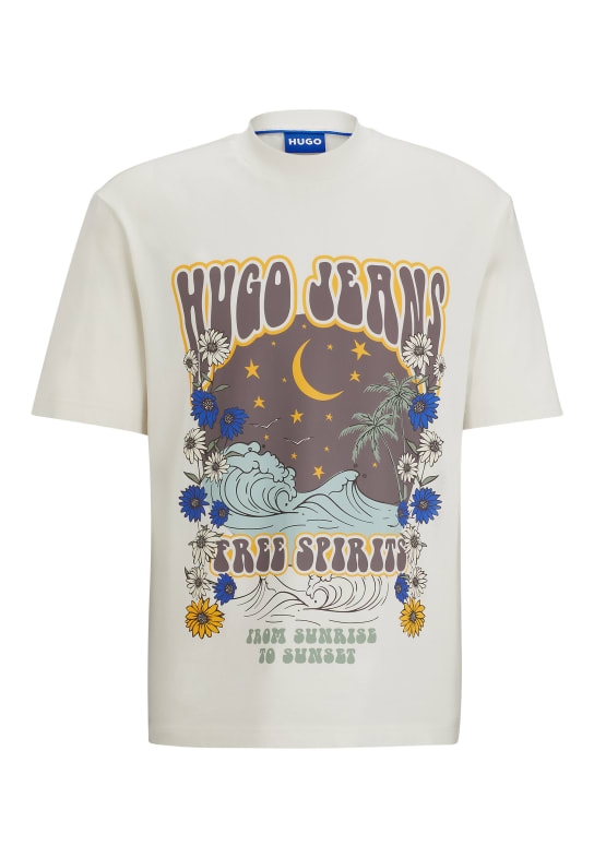 HUGO T-Shirt NIRITO Regular Fit WEISS