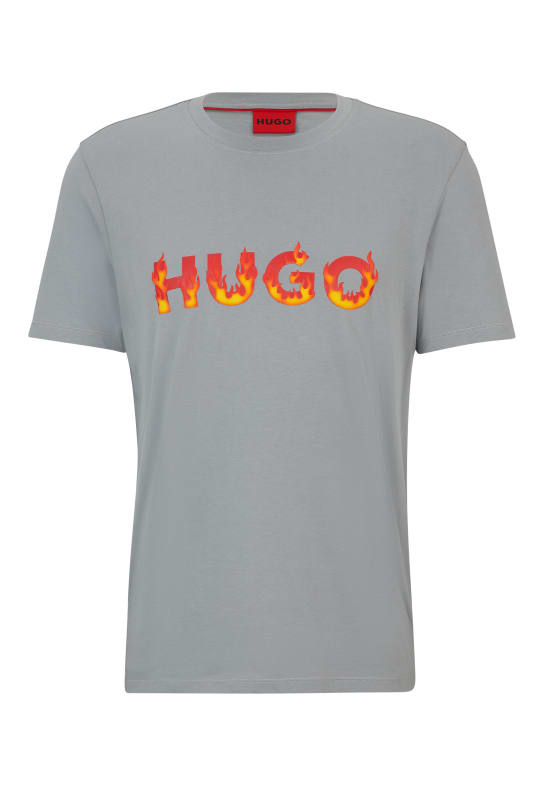 HUGO T-Shirt DANDA Regular Fit GRAU