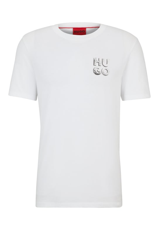 HUGO T-Shirt DETZINGTON241 Regular Fit WEISS