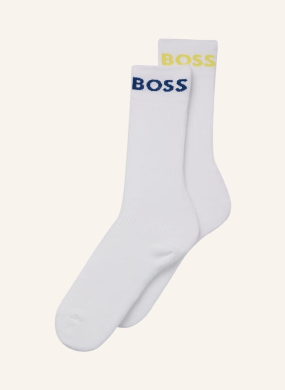 BOSS Business Socke 2P RS SPORT COL CC WEISS