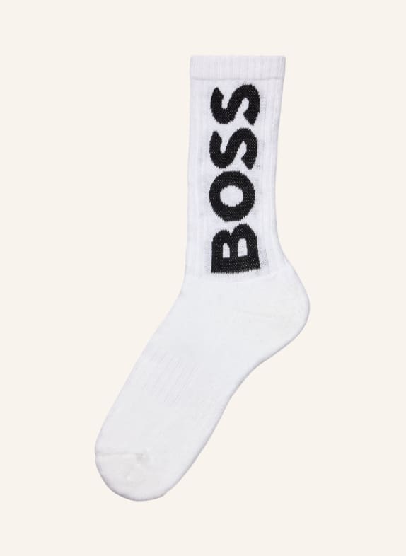 BOSS Casual Socken QS RIB LOGO CC WEISS