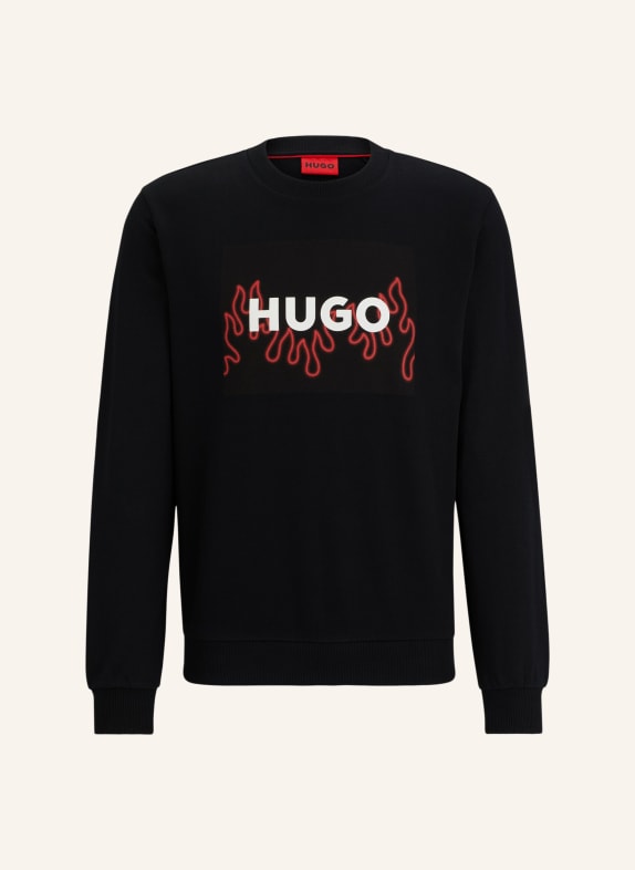HUGO Sweatshirt DURAGOL_U241 Regular Fit SCHWARZ