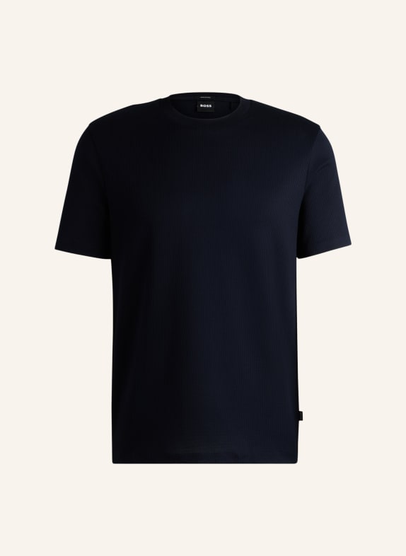 BOSS T-Shirt TIBURT 406 Regular Fit DUNKELBLAU