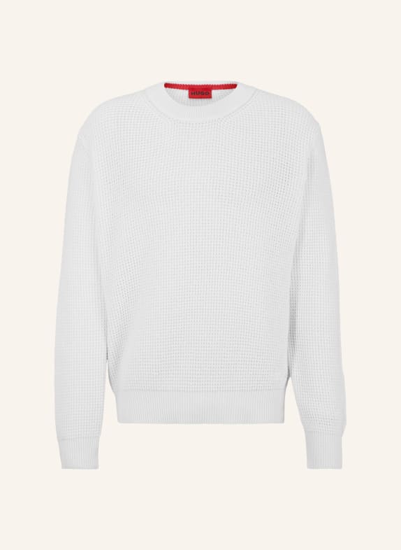 HUGO Pullover SAUI Relaxed Fit WEISS