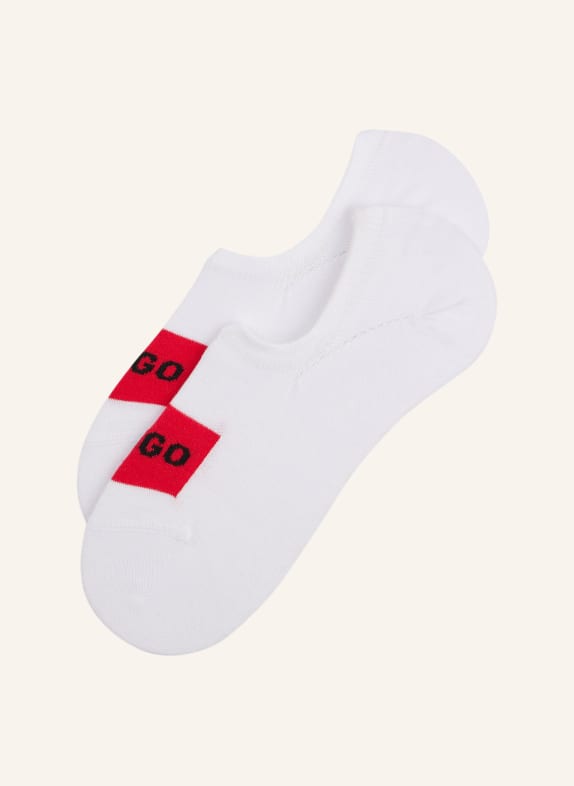 HUGO Casual Socken 2P LOW CUT LABEL CC WEISS