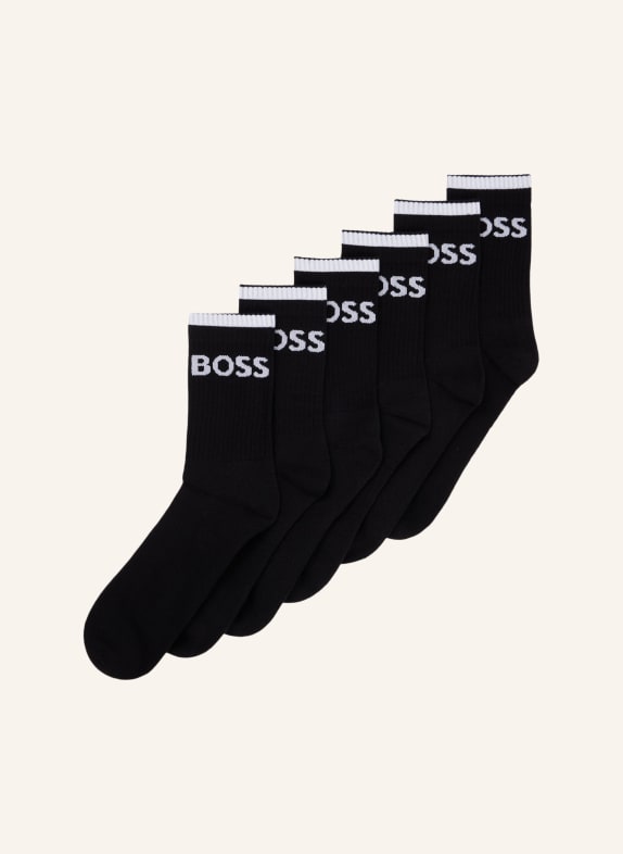 BOSS Casual Socken 6P QS STRIPE CC SCHWARZ