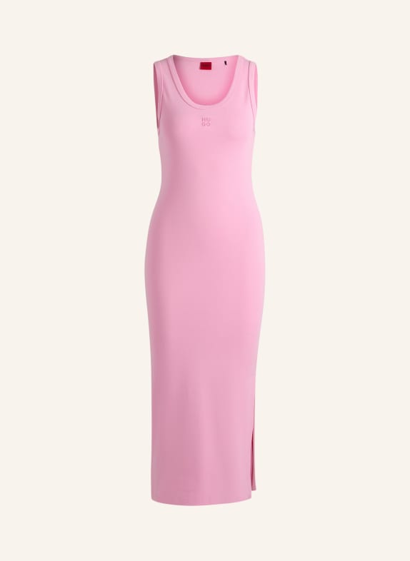 HUGO Jersey-Kleid NALIMERA Slim Fit PINK
