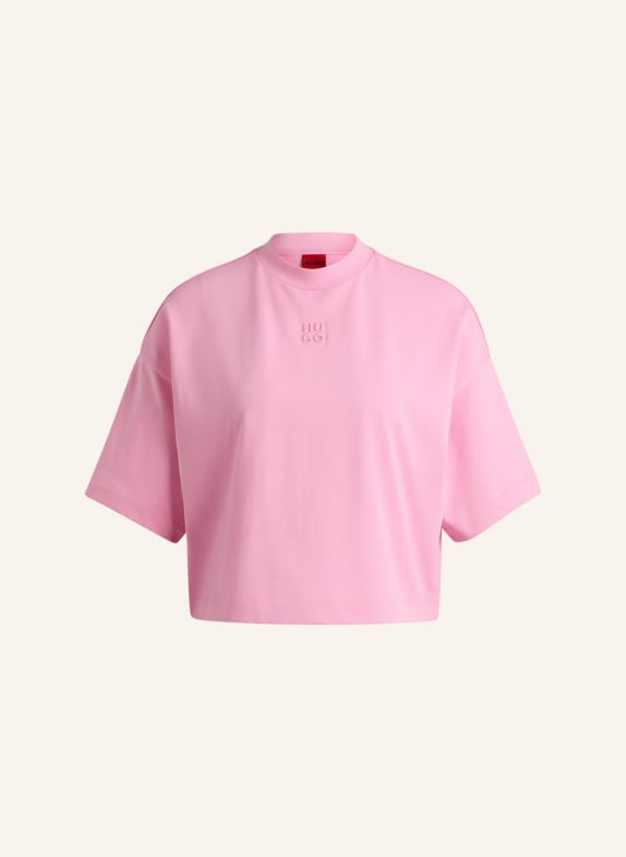 HUGO T-Shirt CROPPED TEE_8 Relaxed Fit PINK