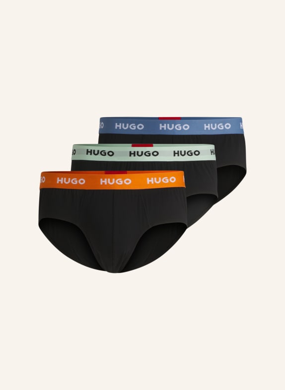 HUGO Slip HIPBRIEF TRIPLETPACK WEISS