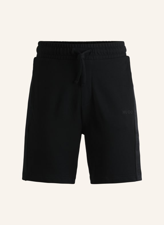 HUGO Loungewear Unterteil TONAL LOGO SHORTS SCHWARZ