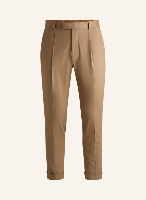 BOSS Business Hose C-PEPE-PL-243 Relaxed Fit BEIGE