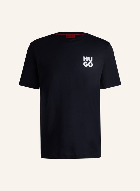 HUGO T-Shirt DIMONITI Regular Fit DUNKELBLAU