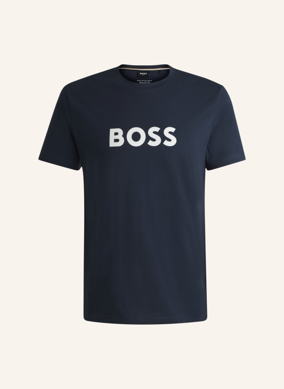 BOSS Strand-Oberteil T-SHIRT RN Regular Fit DUNKELBLAU