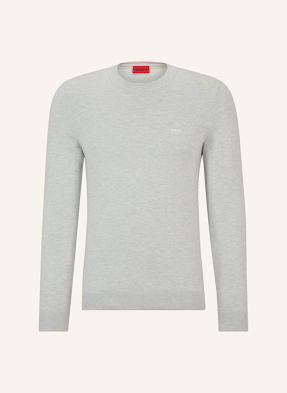 HUGO Pullover SAN CUDO-1 Regular Fit GRAU