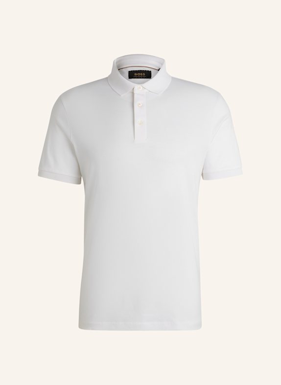 BOSS Poloshirt L-PERRY 14 Regular Fit WEISS