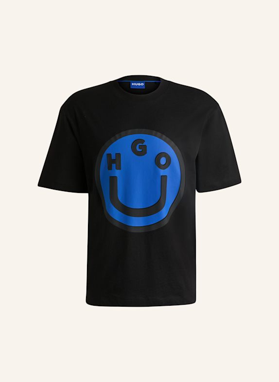 HUGO T-Shirt NIMPER Regular Fit SCHWARZ