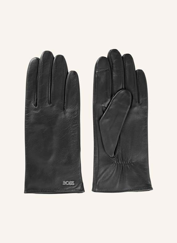 BOSS Lederhandschuhe GUEEN-ME SCHWARZ