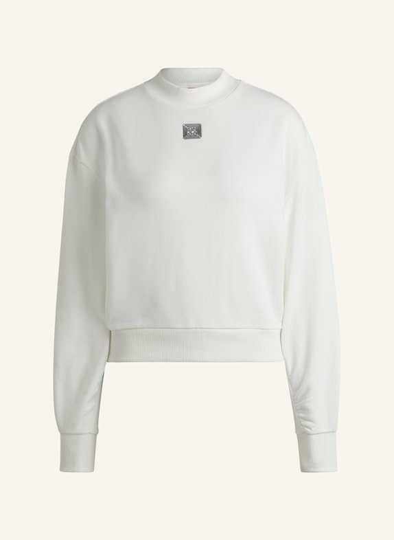 HUGO Sweatshirt DEFLORINE Relaxed Fit WEISS