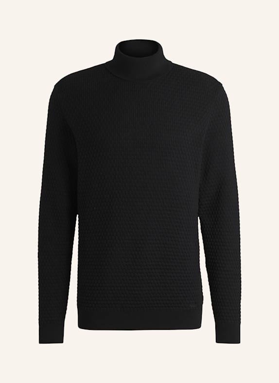 HUGO Pullover SMATTOR Regular Fit SCHWARZ