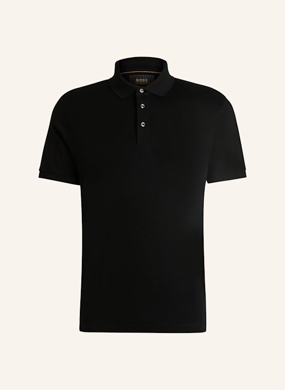 BOSS Poloshirt L-PERRY 14 Regular Fit SCHWARZ