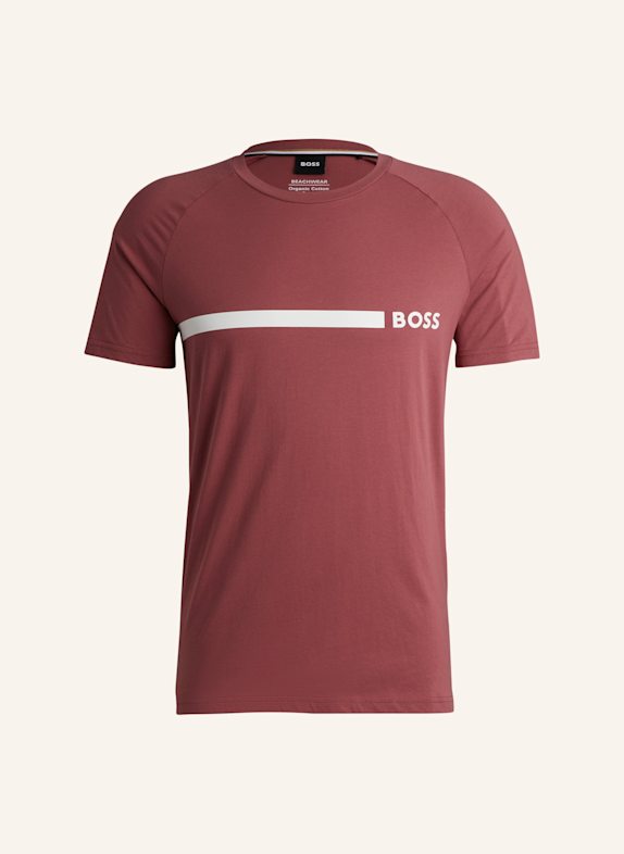 BOSS Strand-Oberteil T-SHIRT RN SLIM FIT Slim Fit ROT