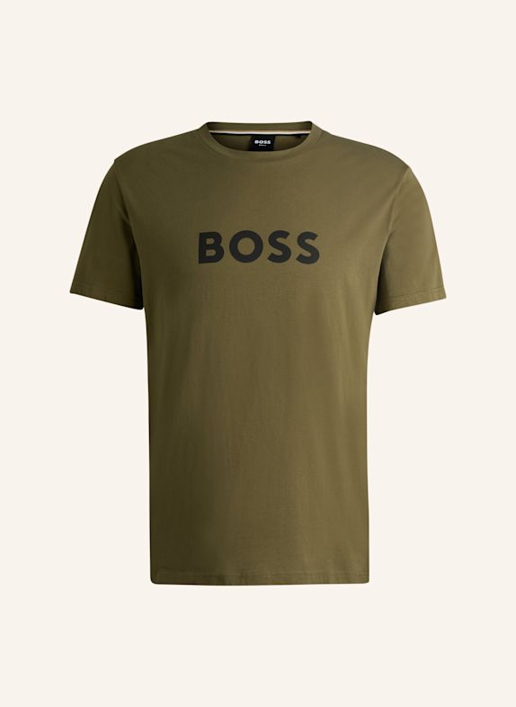 BOSS Strand-Oberteil T-SHIRT RN Regular Fit KHAKI