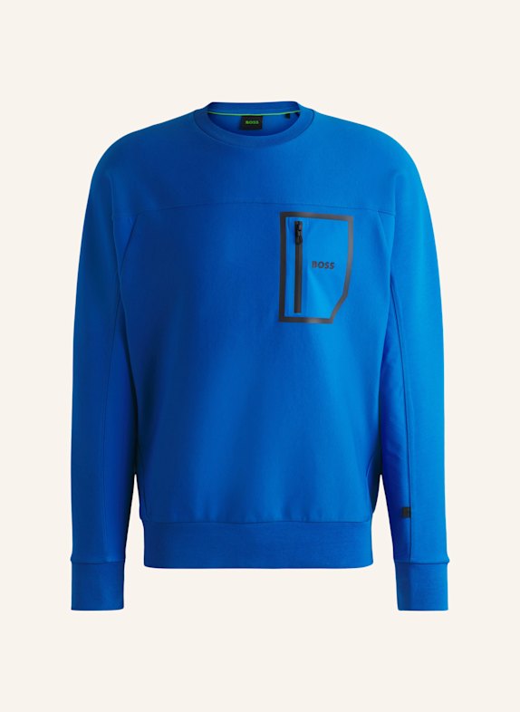 BOSS Sweatshirt SALBIQ Regular Fit BLAU