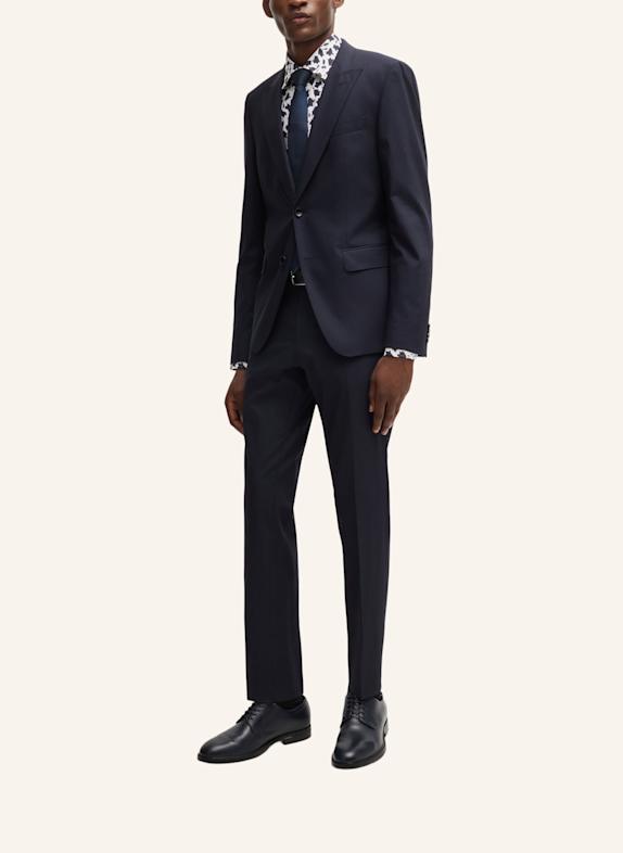 BOSS Business Hemd H-HANK-KENT-C1-214 Slim Fit DUNKELBLAU