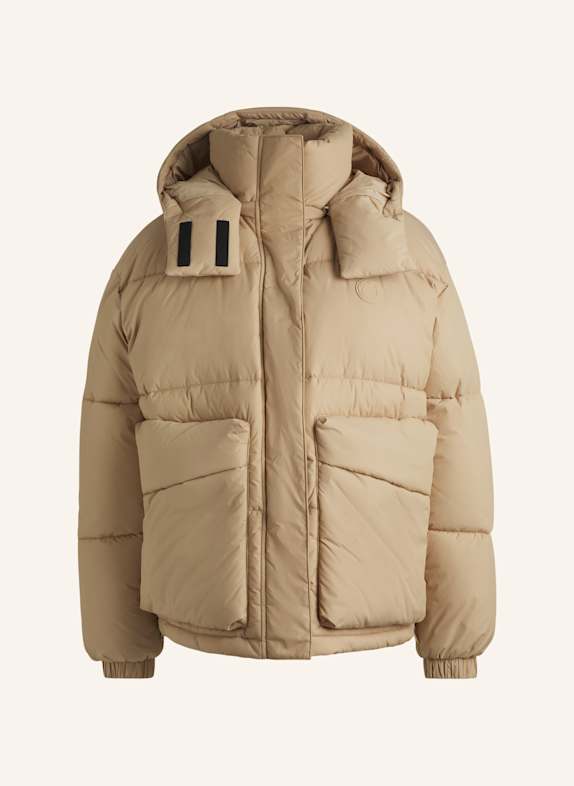 HUGO Casual Jacke FINLEY-1_B Relaxed Fit BEIGE