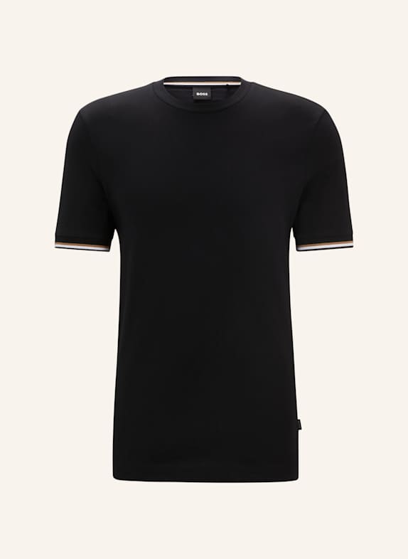 BOSS T-Shirt THOMPSON 04 Regular Fit SCHWARZ