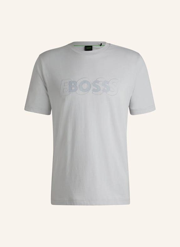 BOSS T-Shirt TEE DROPNEEDLE Regular Fit HELLGRAU