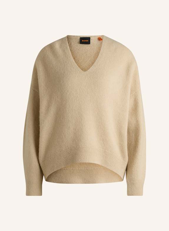 BOSS Pullover C_FONDELLA Relaxed Fit BEIGE